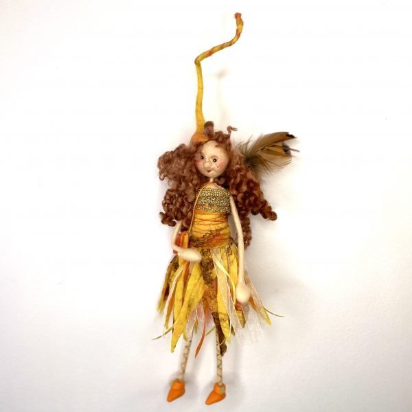 art doll made from sheep wool